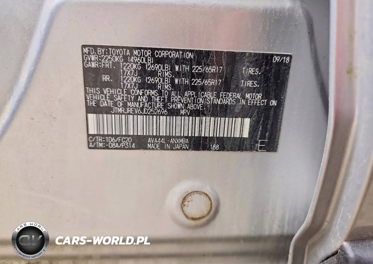 2018 Toyt Rav4 VIN:JTMRJREV6JD252696 - 13