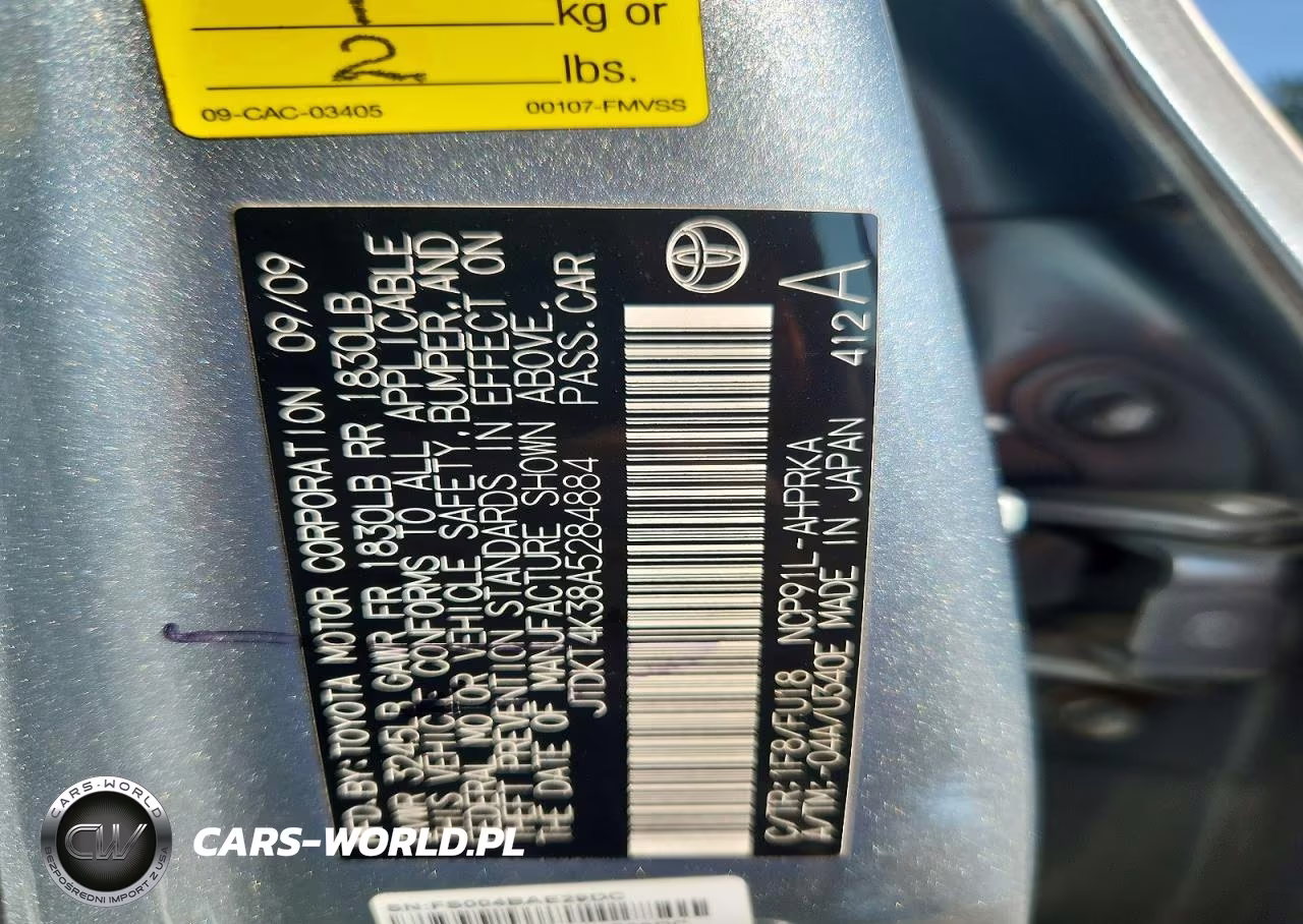 2010 Toyota Yaris Base VIN:JTDKT4K38A5284884 - 12