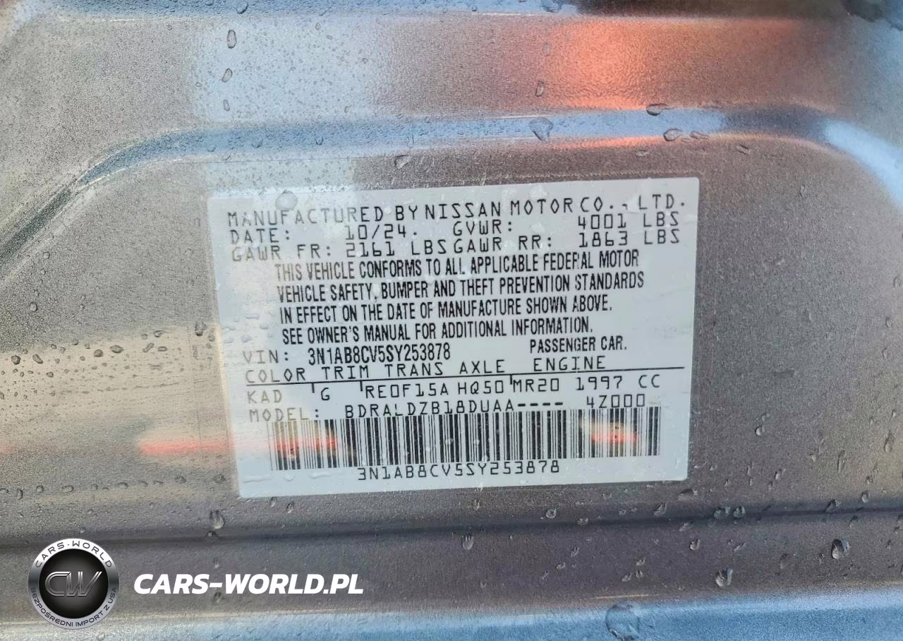 2025 Nissan Sentra Sv VIN:3N1AB8CV5SY253878 - 13