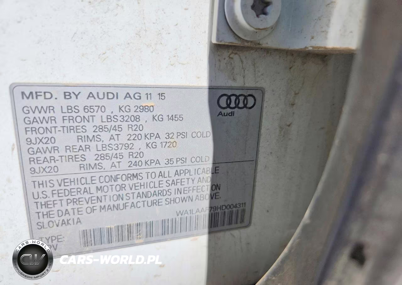 2017 Audi Q7 Premium Plus VIN:WA1LAAF79HD004311 - 14