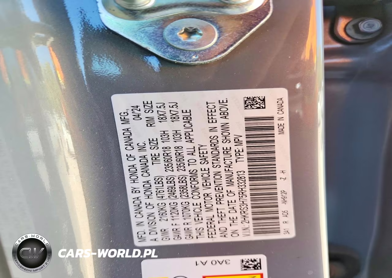 2024 Honda Cr-V Exl VIN:2HKRS3H75RH332813 - 14