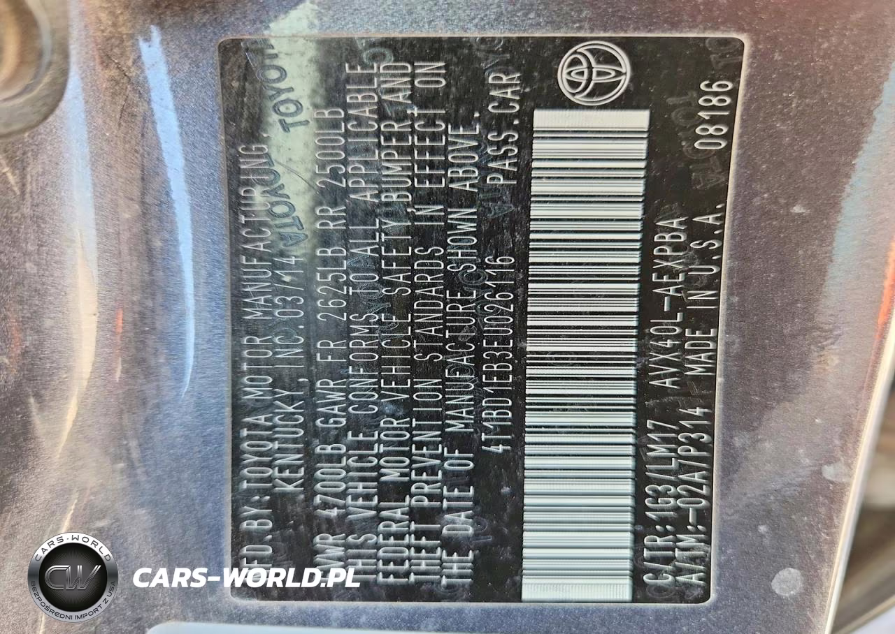 2014 Toyota Avalon Hybrid Limited VIN:4T1BD1EB3EU026116 - 12