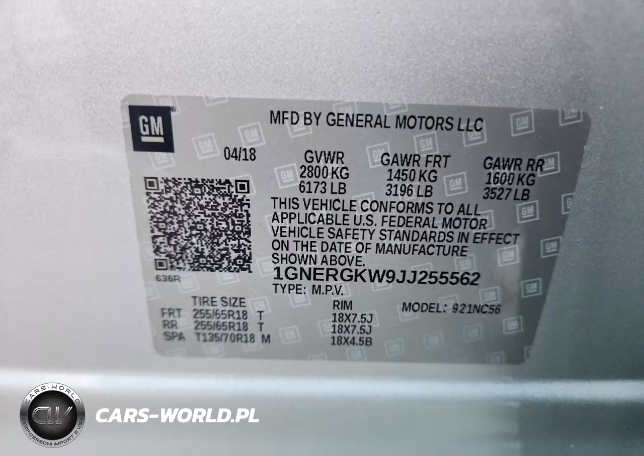 2018 Chevrolet Traverse Lt VIN:1GNERGKW9JJ255562 - 13