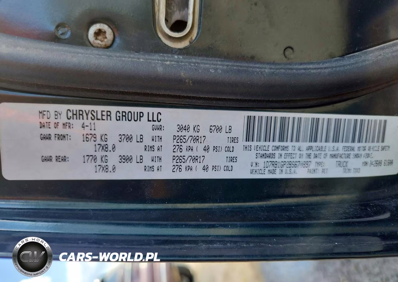 2011 Dodge Ram 1500 VIN:1D7RB1GP2BS670897 - 12