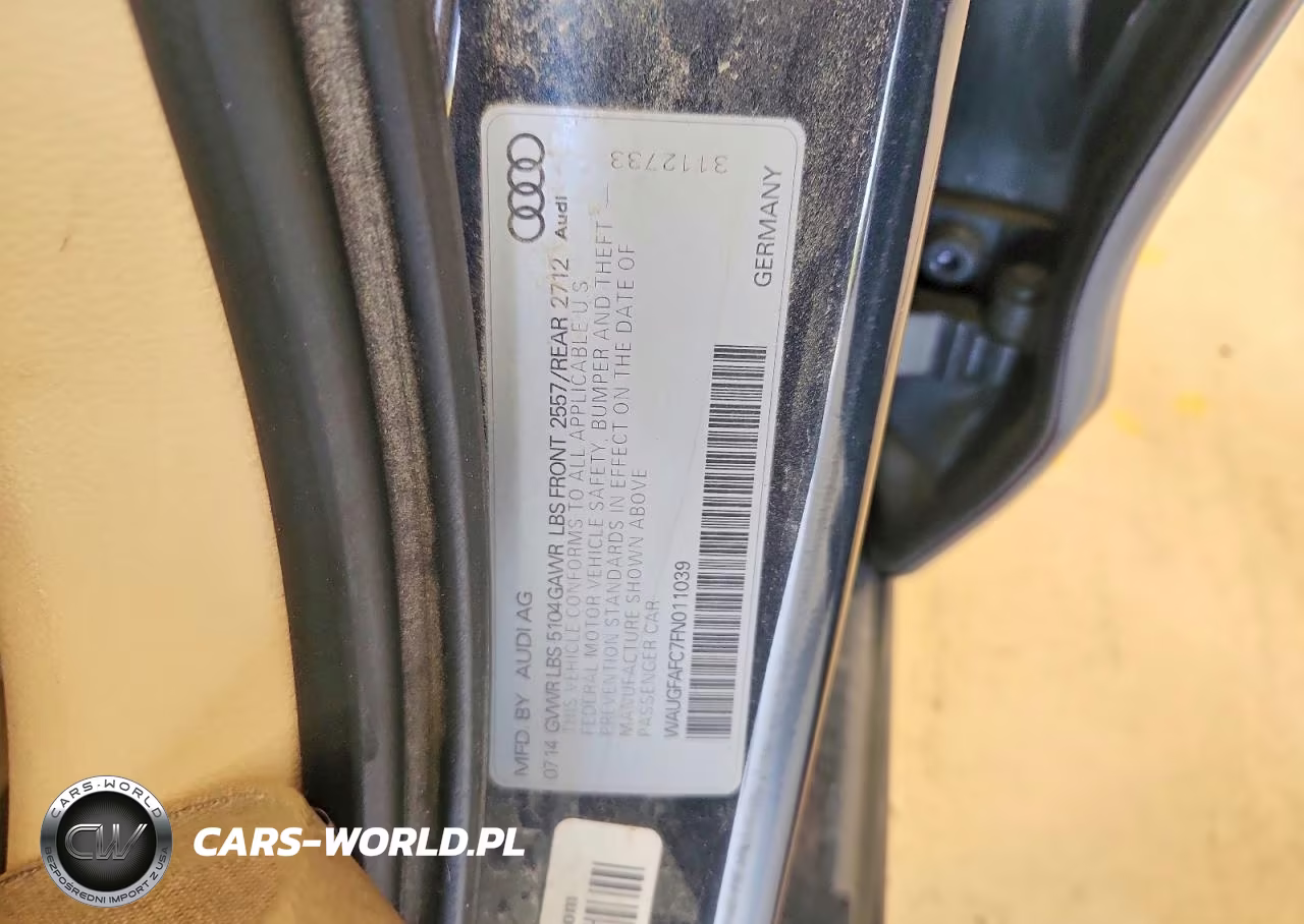 2015 Audi A6 Premium Plus VIN:WAUGFAFC7FN011039 - 12