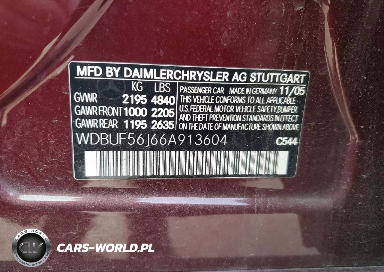 2006 Mercedes-Benz E 350 VIN:WDBUF56J66A913604 - 12