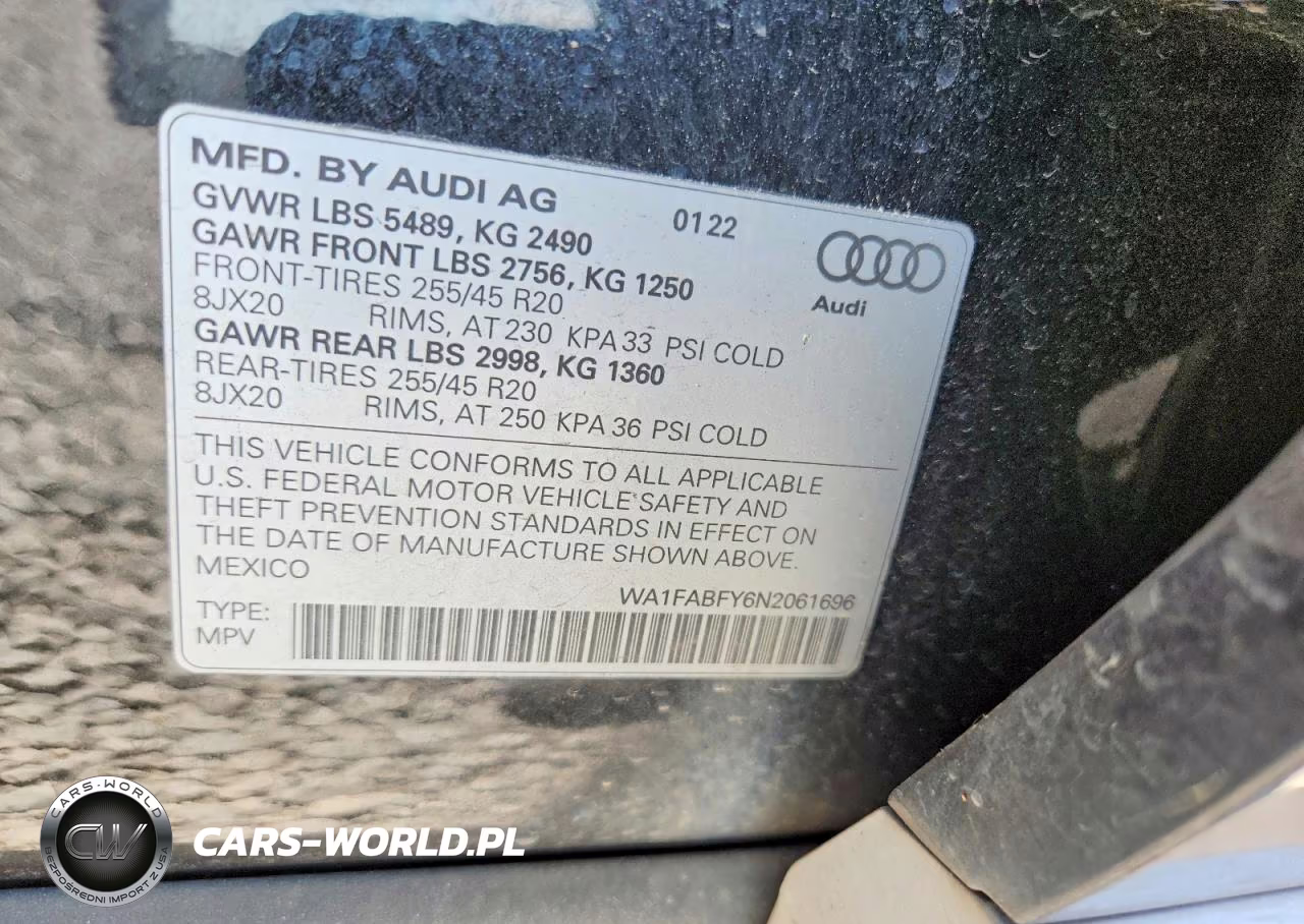 2022 Audi Q5 Prestige 45 VIN:WA1FABFY6N2061696 - 12