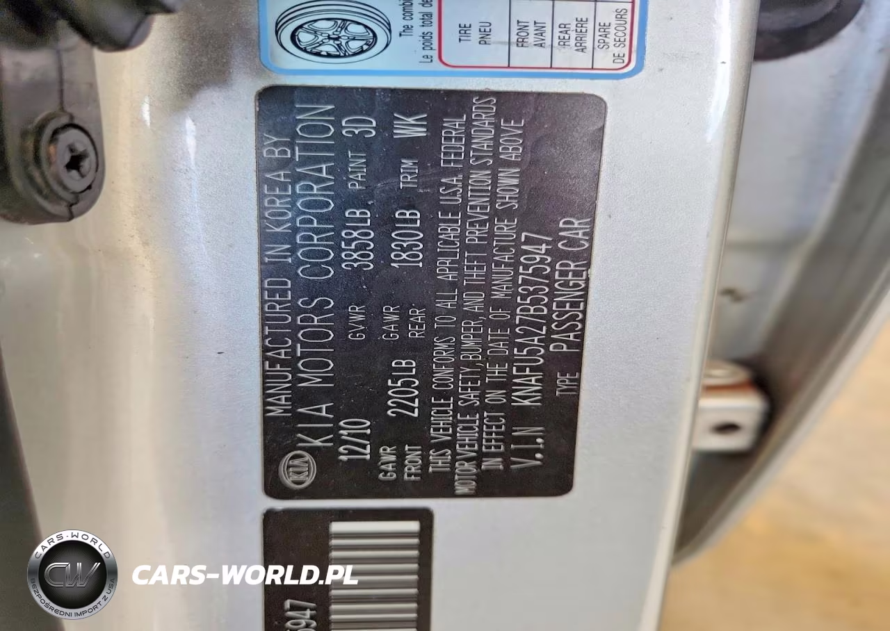 2011 Kia Forte5 Ex VIN:KNAFU5A27B5375947 - 12