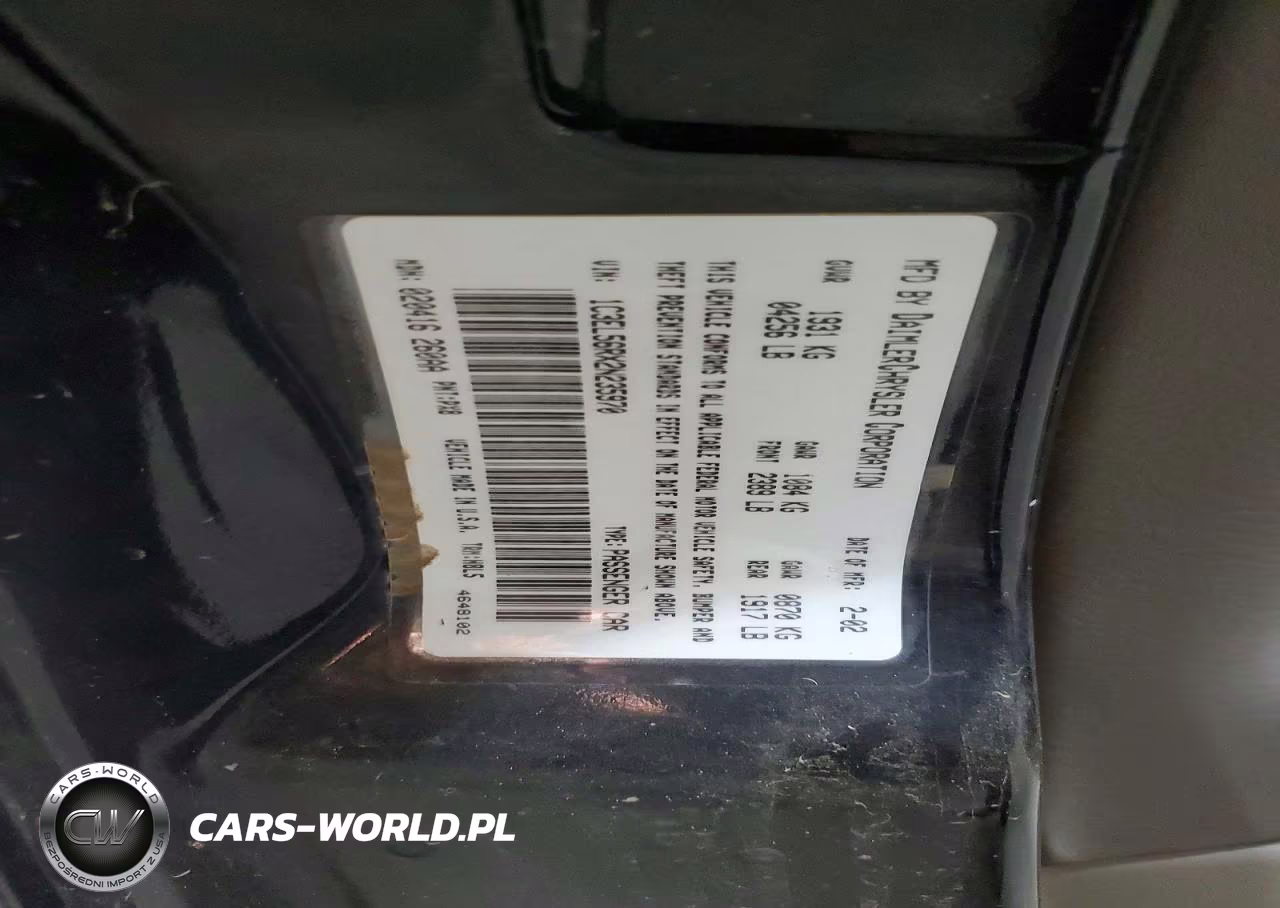 2002 Chrysler Sebring Lxi VIN:1C3EL56RX2N235970 - 12
