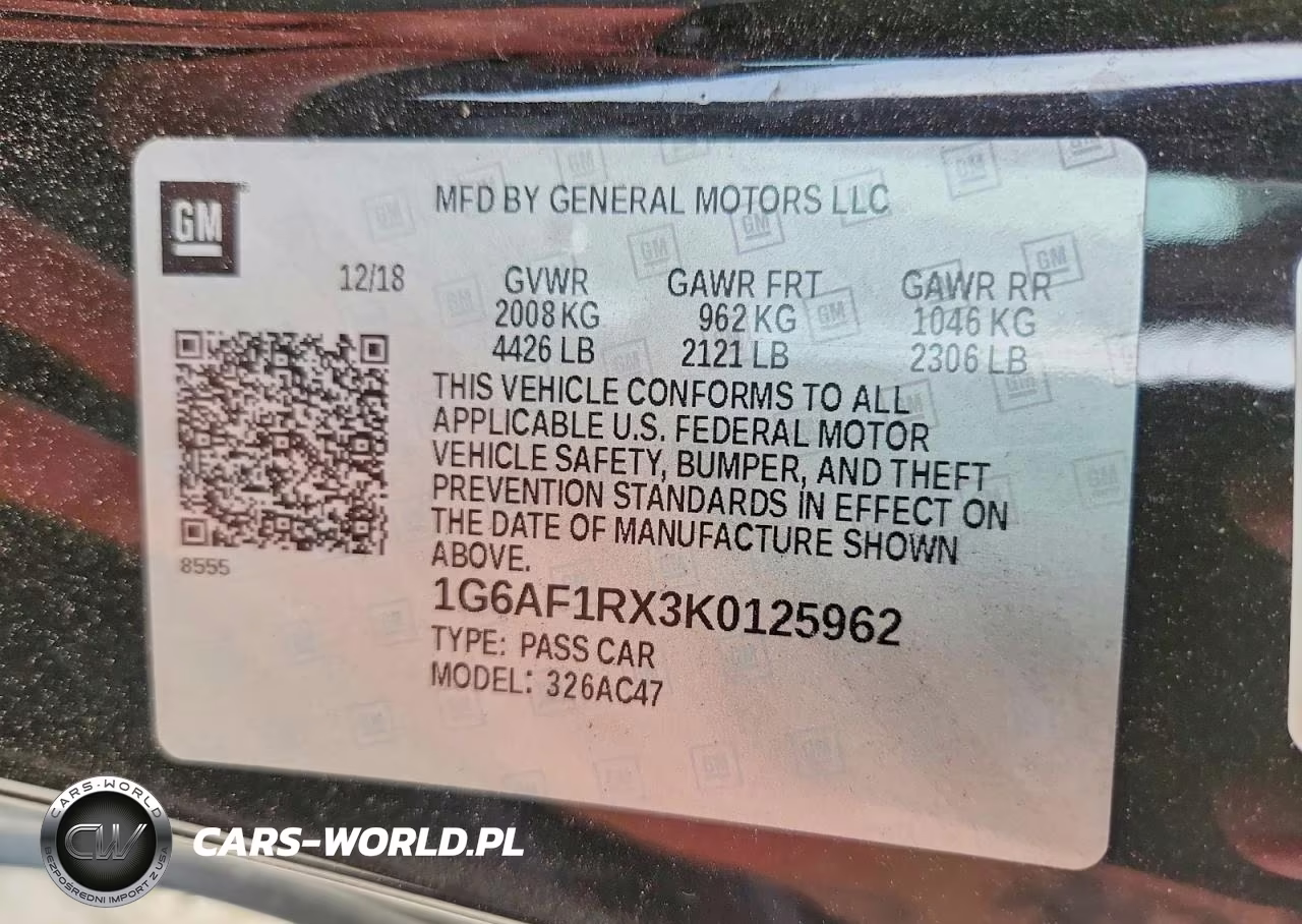 2019 Cadillac Ats Luxury VIN:1G6AF1RX3K0125962 - 12