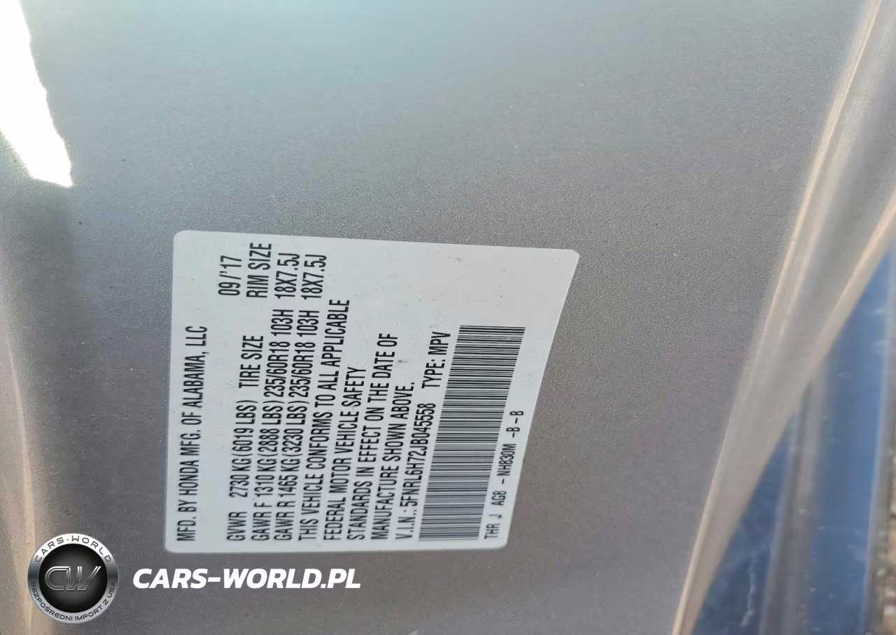2018 Honda Odyssey Exl VIN:5FNRL6H72JB045558 - 14