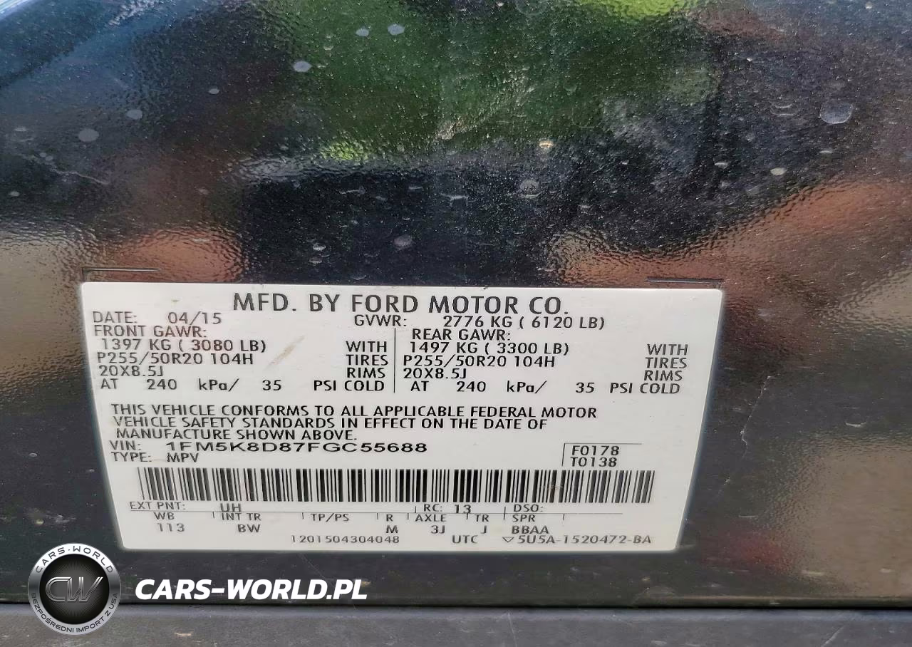 2015 Ford Explorer Xlt VIN:1FM5K8D87FGC55688 - 14