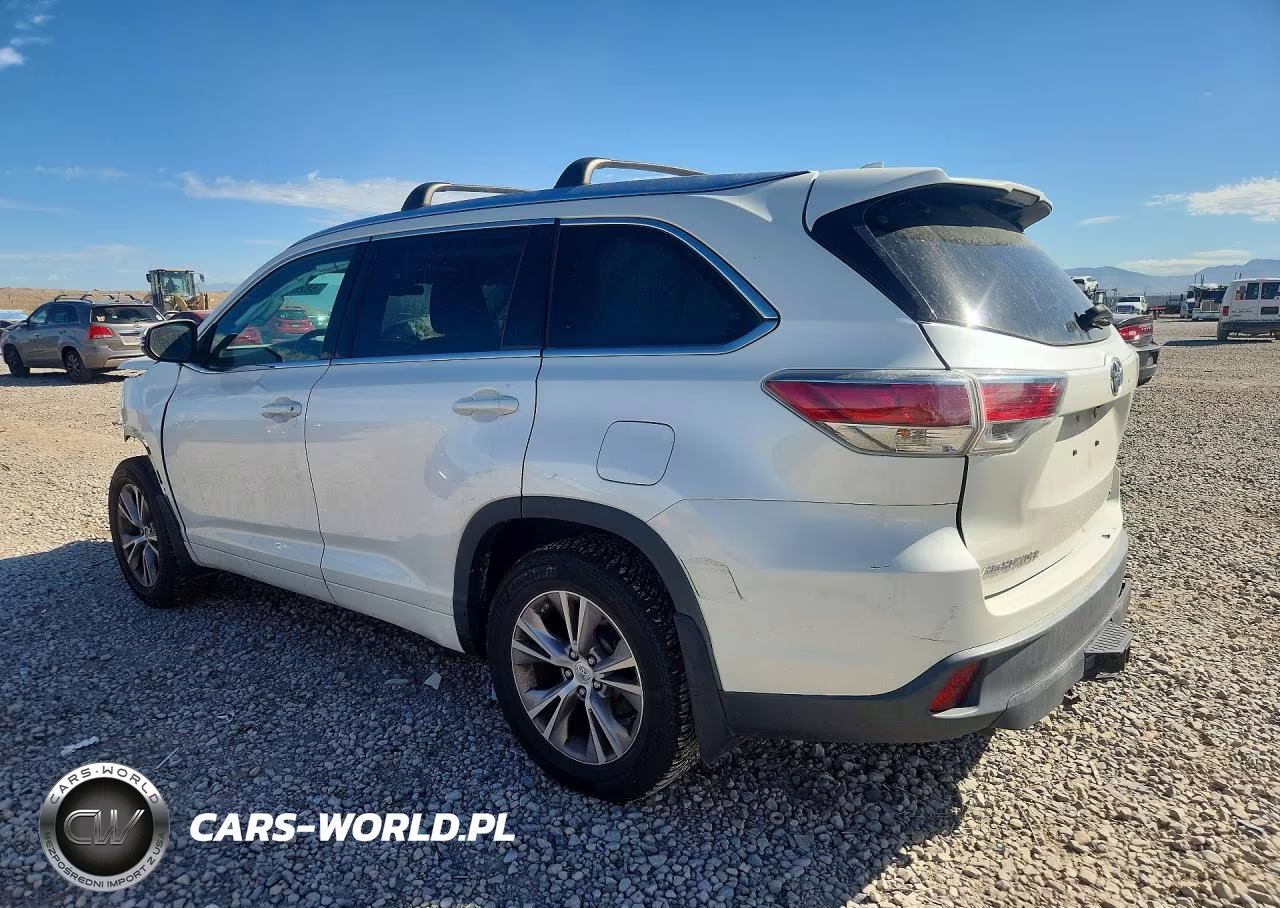 2014 Toyota Highlander Xle VIN:5TDJKRFH9ES017318 - 2