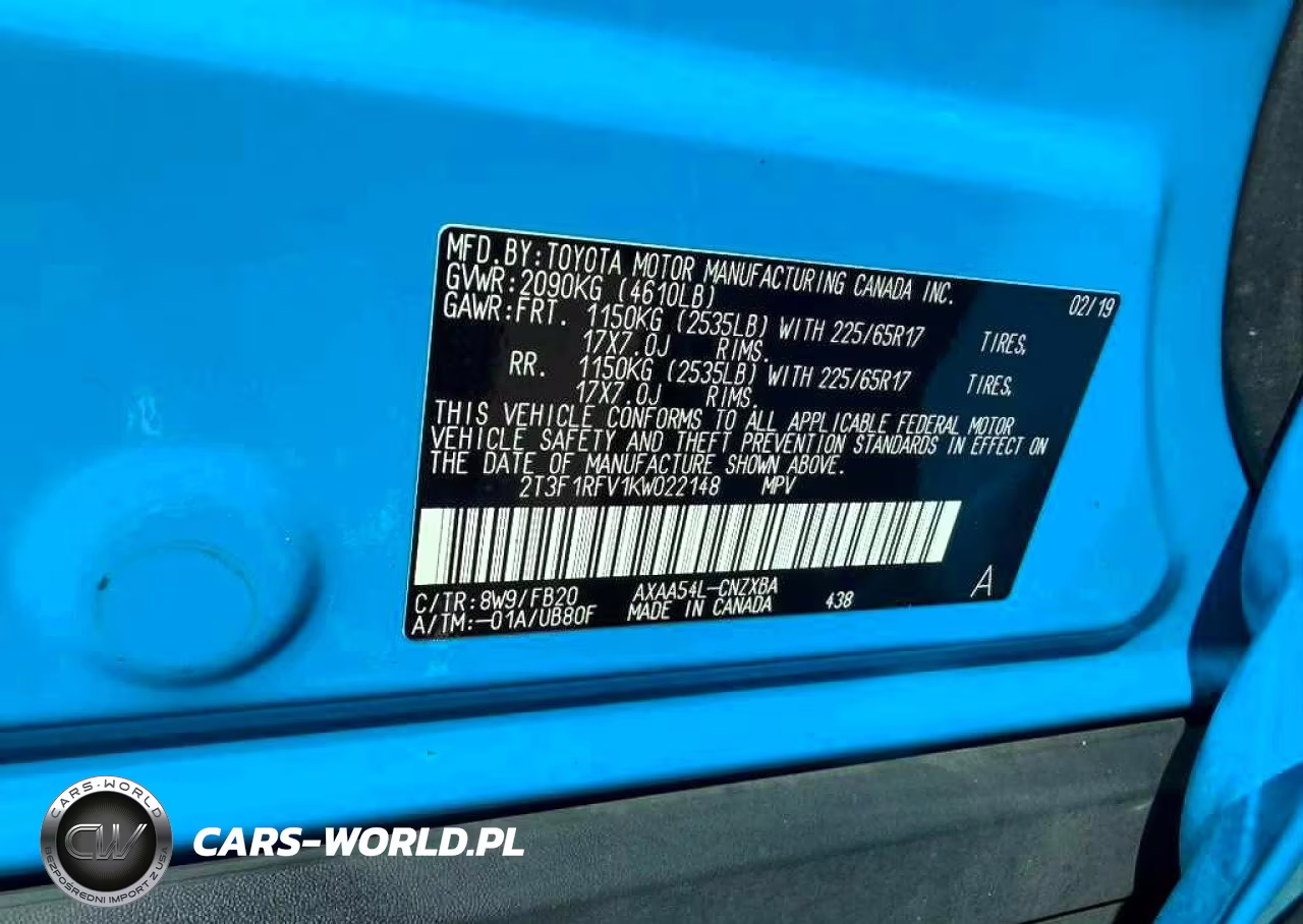 2019 Toyota Rav4 Le VIN:2T3F1RFV1KW022148 - 10
