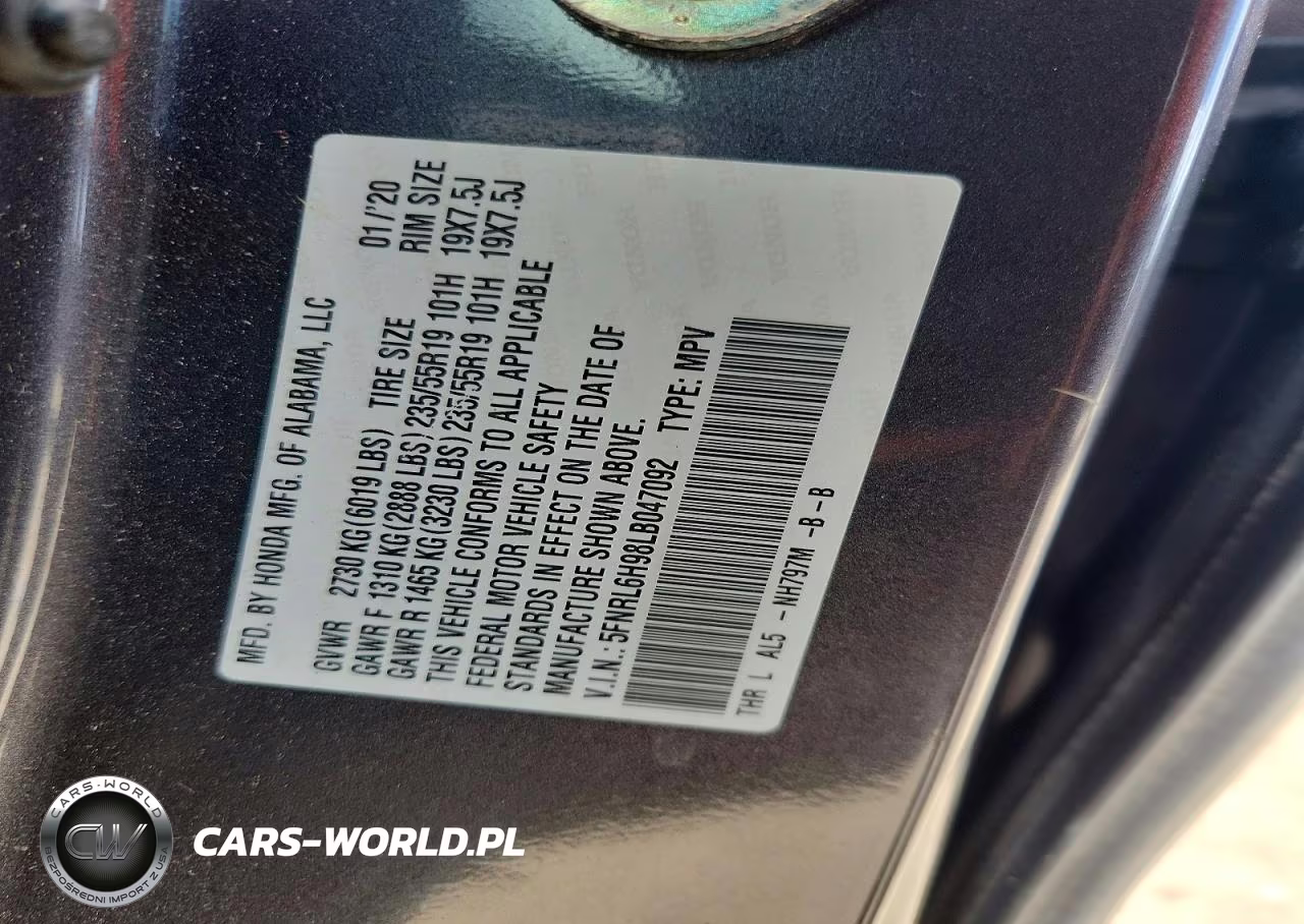 2020 Honda Odyssey Elite VIN:5FNRL6H98LB047092 - 13