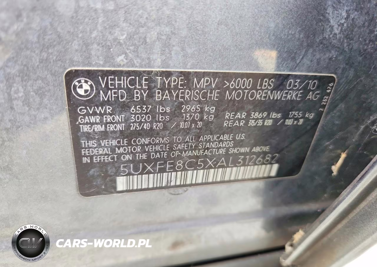 2010 BMW X5 xDrive48I VIN:5UXFE8C5XAL312682 - 13