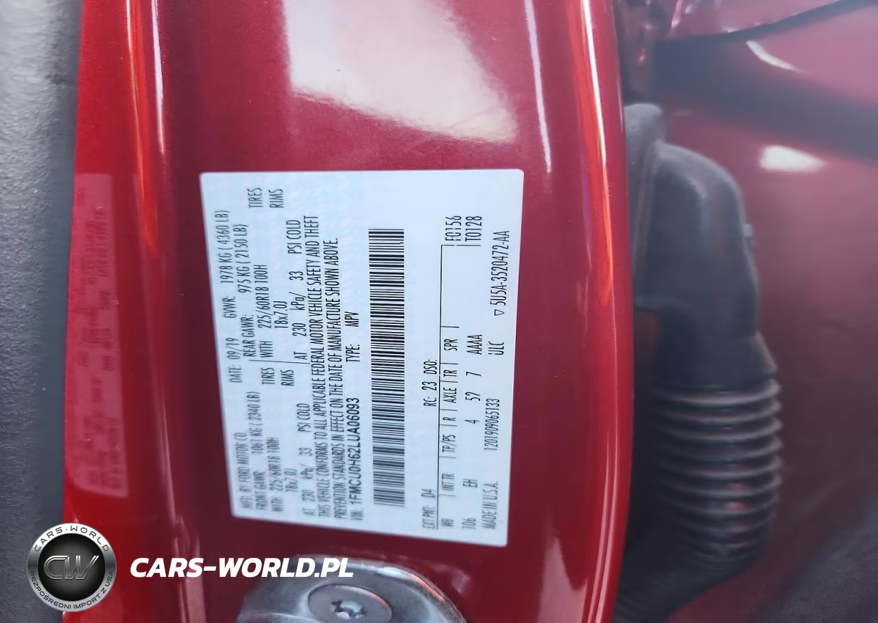 2020 Ford Escape Sel VIN:1FMCU0H62LUA06093 - 13
