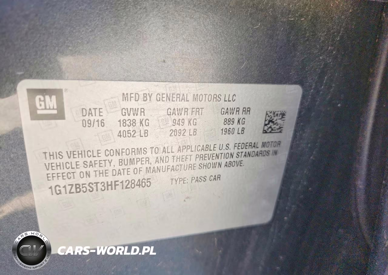 2017 Chevrolet Malibu Ls VIN:1G1ZB5ST3HF128465 - 12