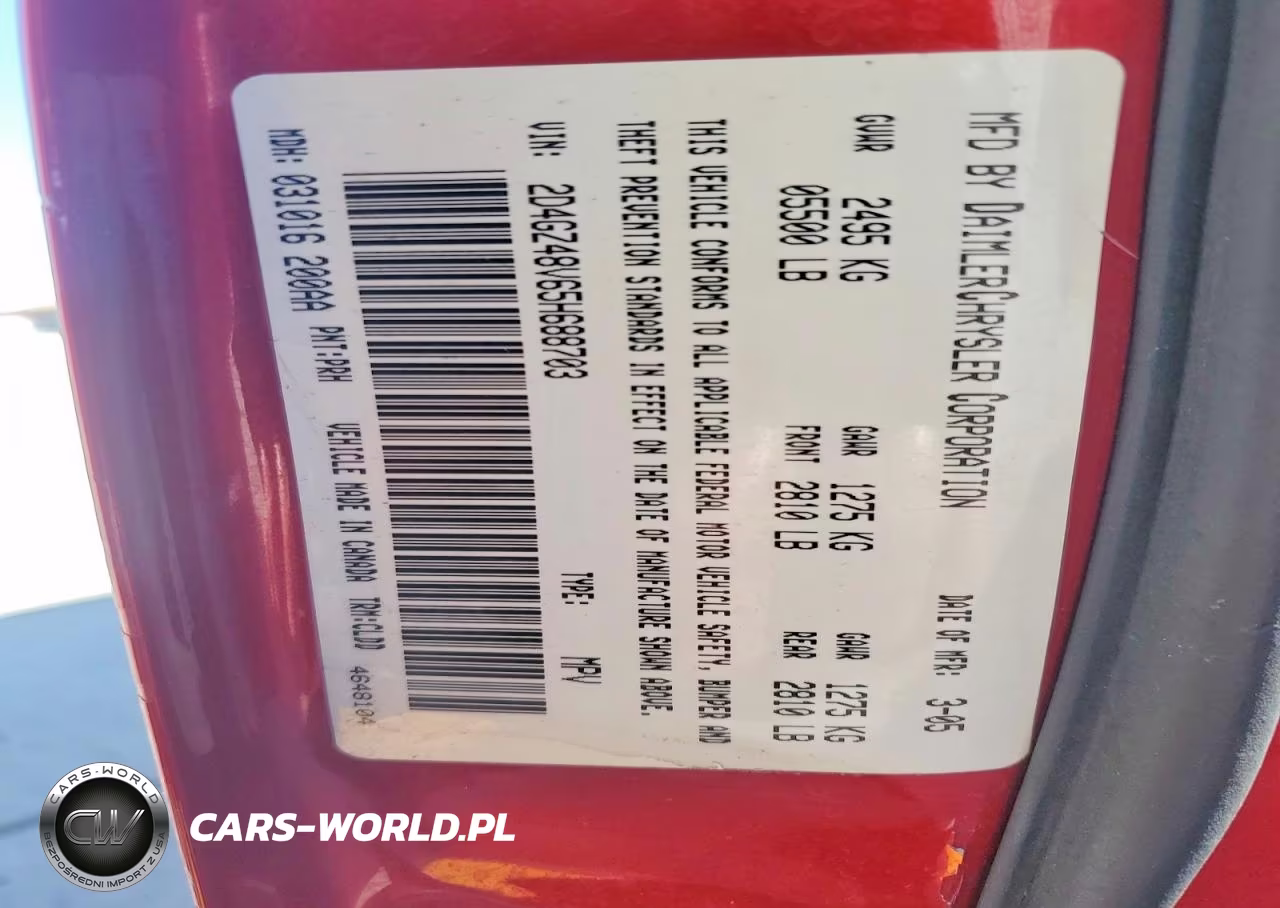 2005 Dodge Magnum Sxt VIN:2D4GZ48V65H688703 - 12