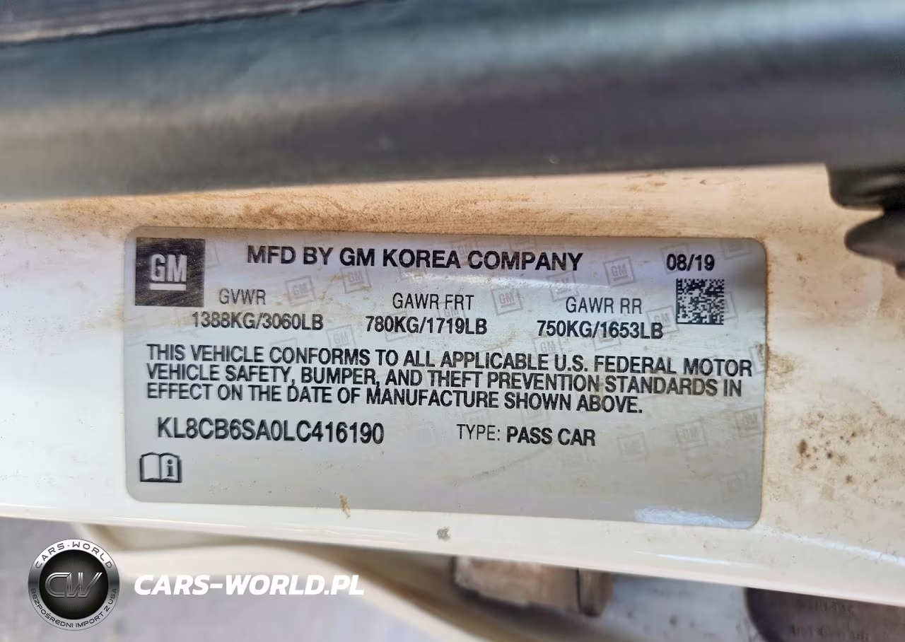 2020 Chevrolet Spark Ls VIN:KL8CB6SA0LC416190 - 12