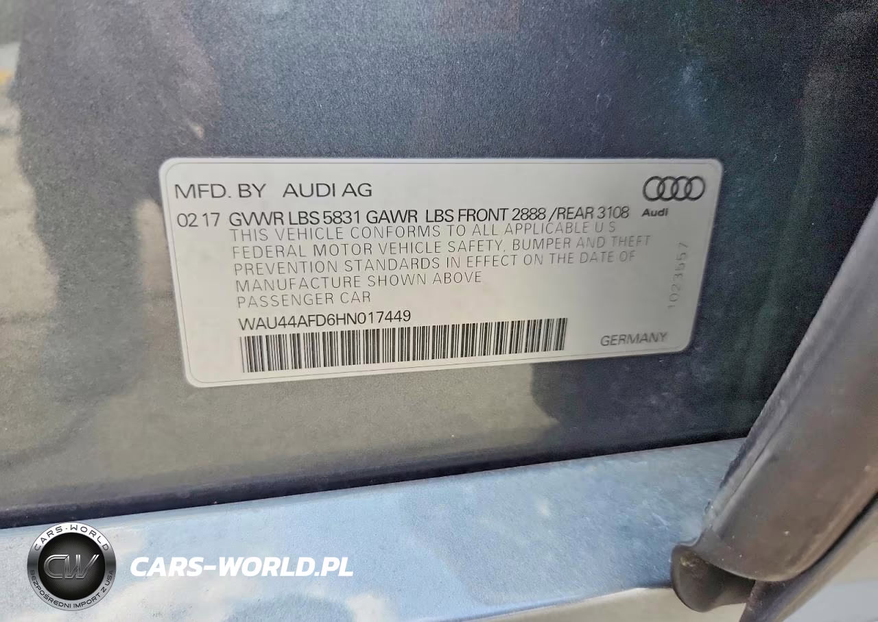 2017 Audi A8 L Quattro VIN:WAU44AFD6HN017449 - 12