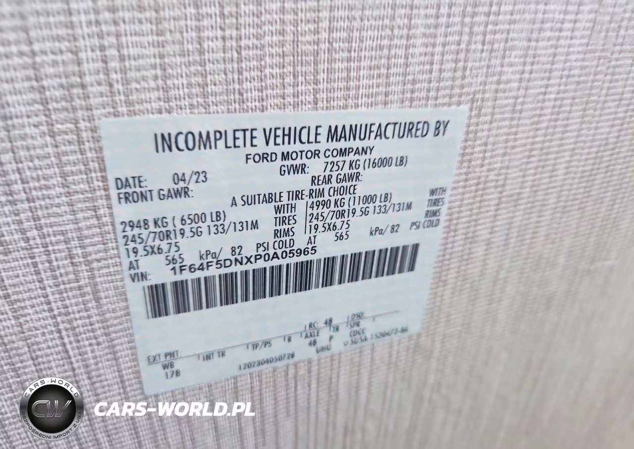 2023 Ford F53 VIN:1F64F5DNXP0A05965 - 10