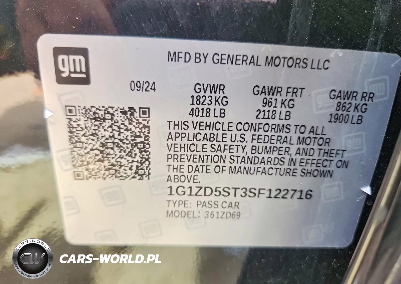 2025 Chevrolet Malibu Lt VIN:1G1ZD5ST3SF122716 - 12