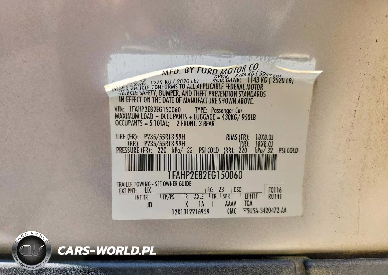 2014 Ford Taurus Sel VIN:1FAHP2E82EG150060 - 13