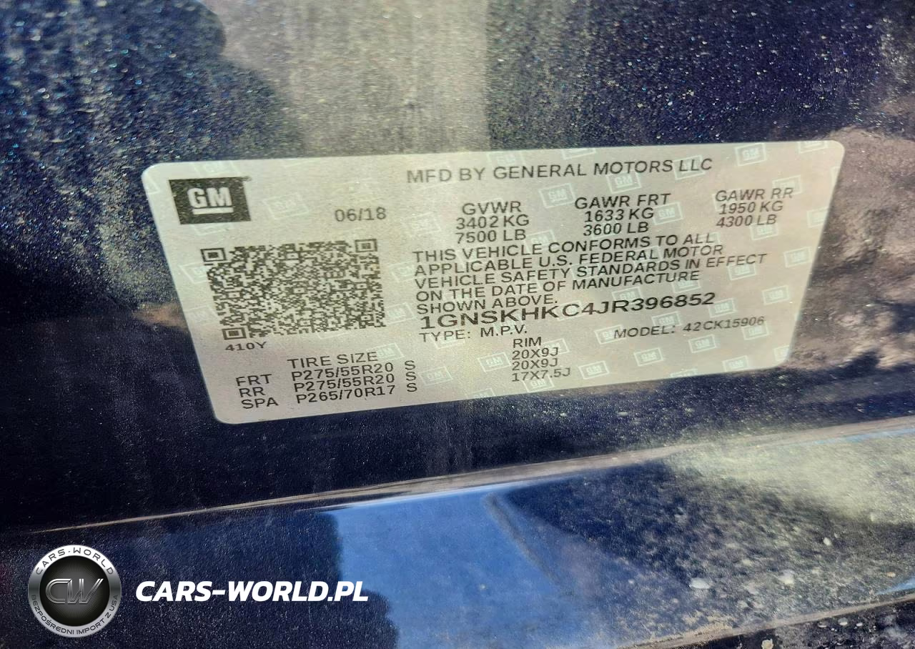 2018 Chevrolet Suburban K1500 Lt VIN:1GNSKHKC4JR396852 - 13
