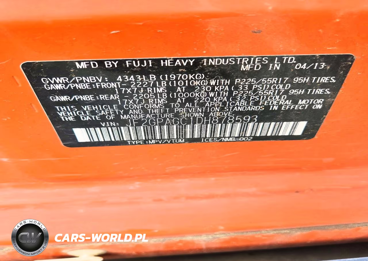 2013 Subaru Xv Crosstrek 2.0 Limited VIN:JF2GPAGC1DH878593 - 14