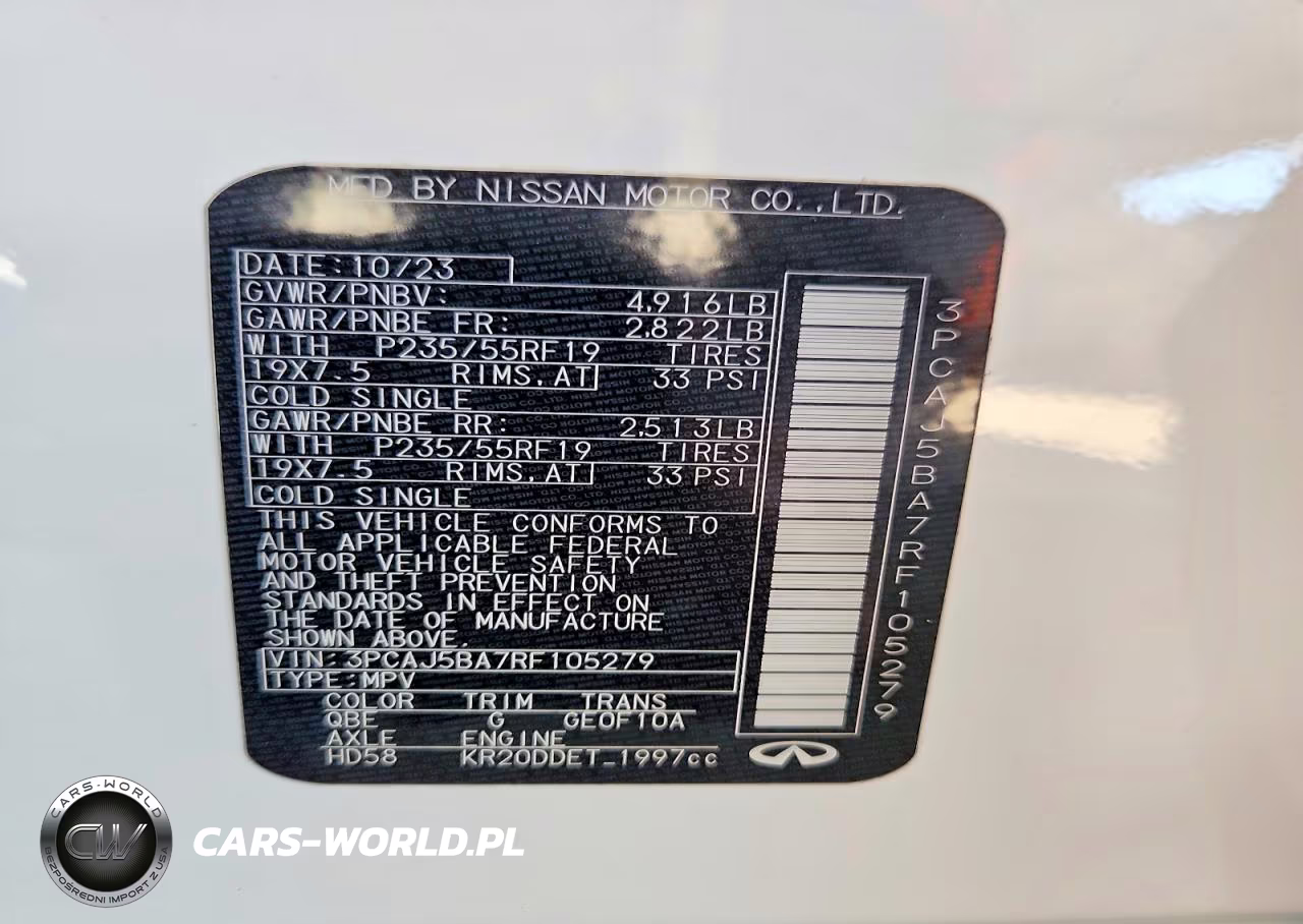 2024 Infiniti Qx5 VIN:3PCAJ5BA7RF105279 - 14