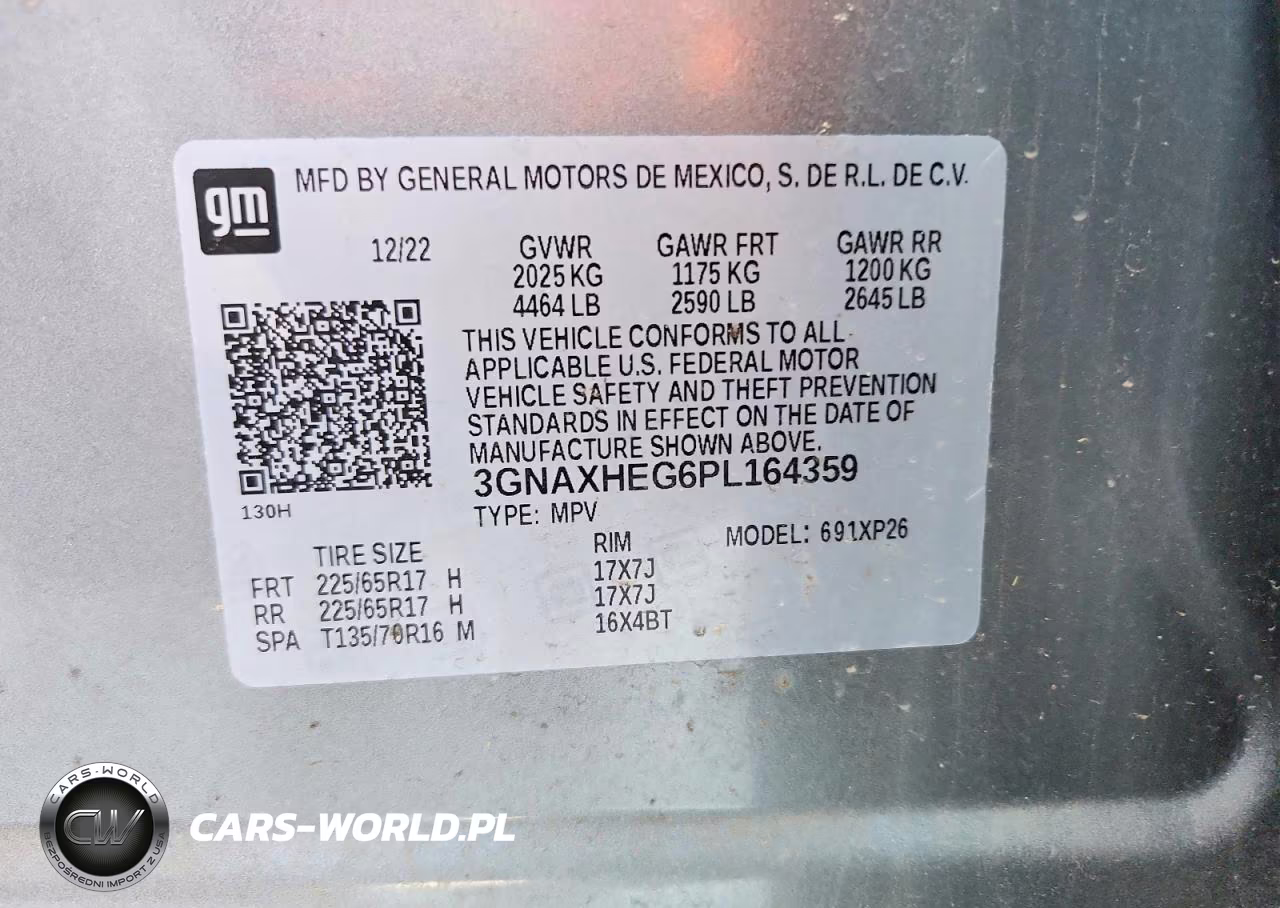 2023 Chevrolet Equinox Ls VIN:3GNAXHEG6PL164359 - 14