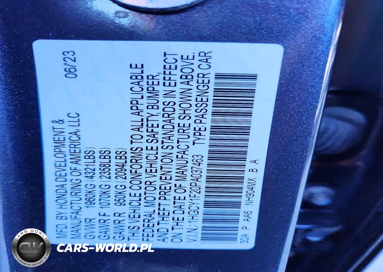 2023 HONDA ACCORD LX VIN:1HGCY1F20PA037463 - 12