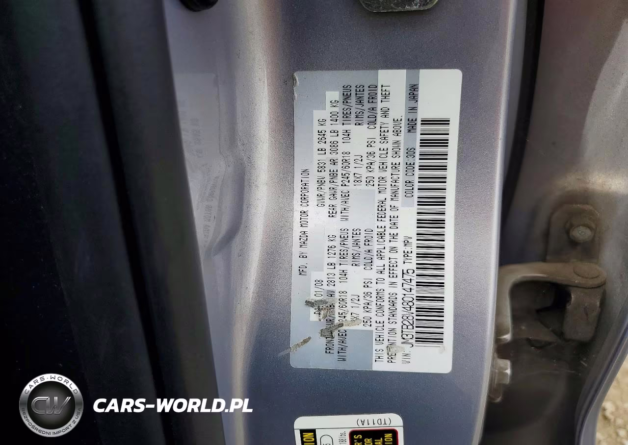 2008 Mazda Cx-9 VIN:JM3TB28V480147475 - 13