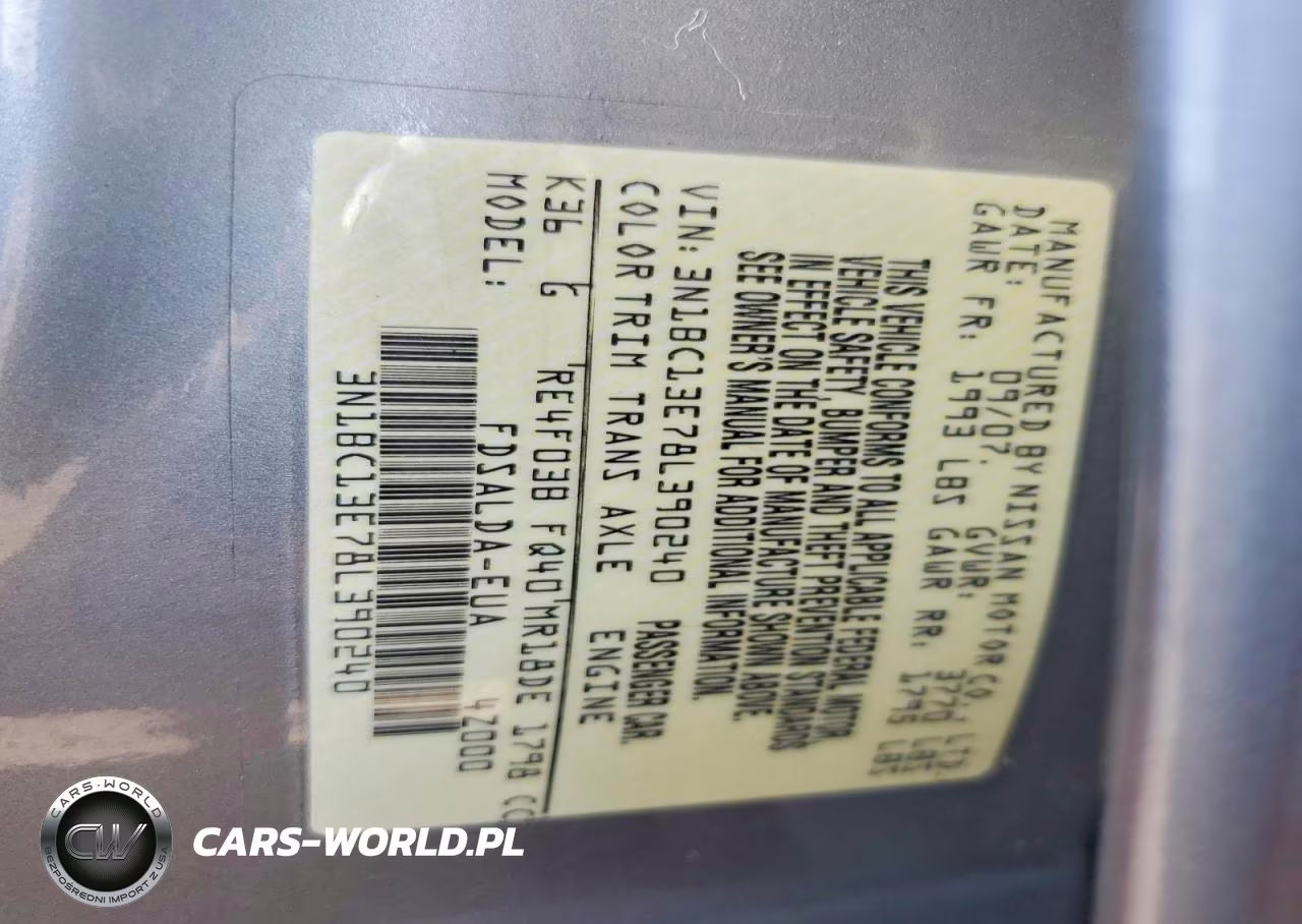 2008 Nissan Versa 1.8 S VIN:3N1BC13E78L390240 - 12