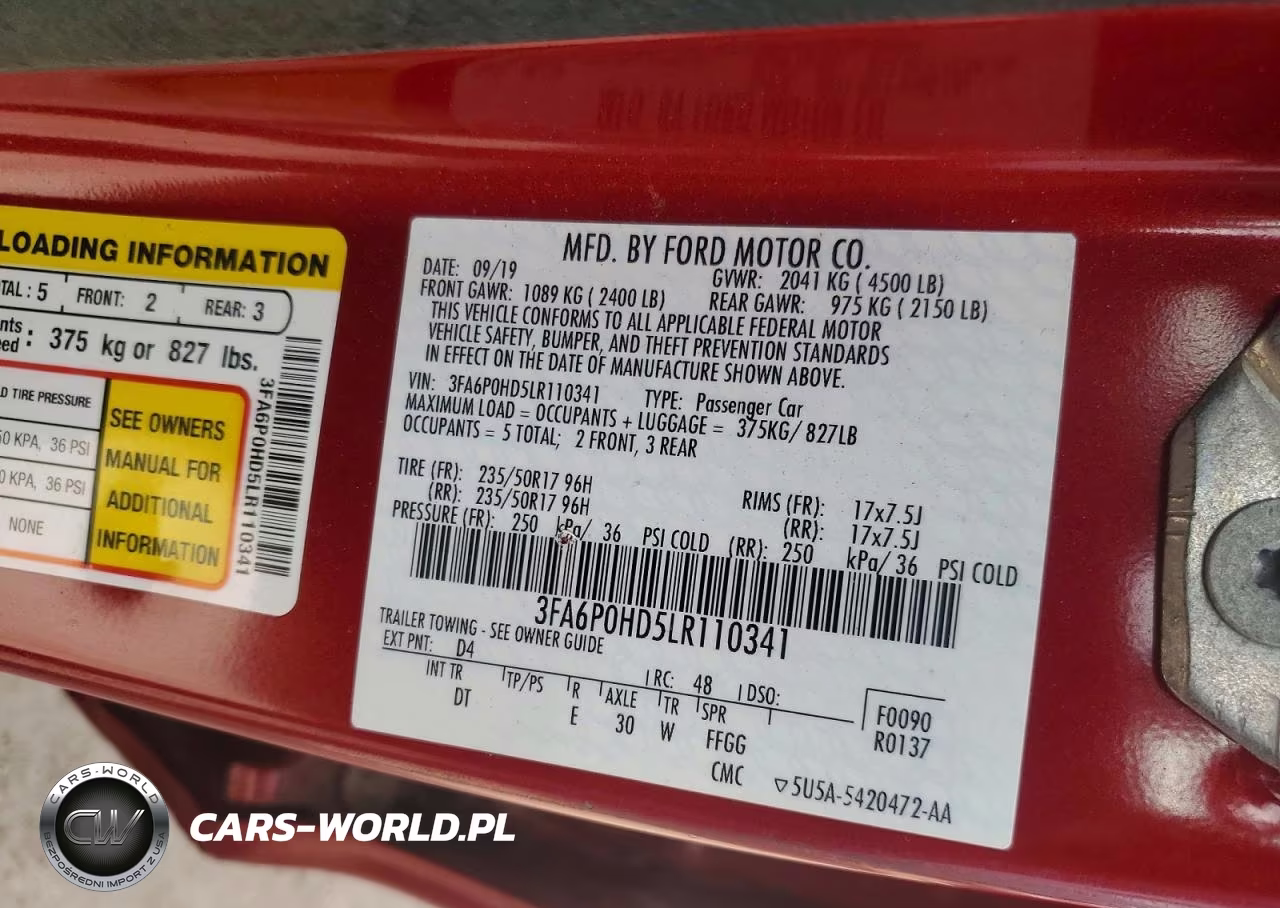 2020 Ford Fusion Se VIN:3FA6P0HD5LR110341 - 12