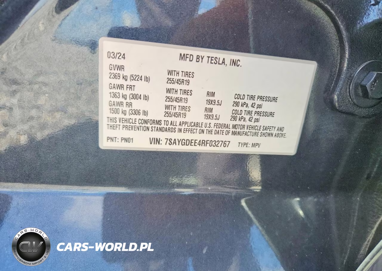 2024 Tesla Model Y VIN:7SAYGDEE4RF032767 - 13