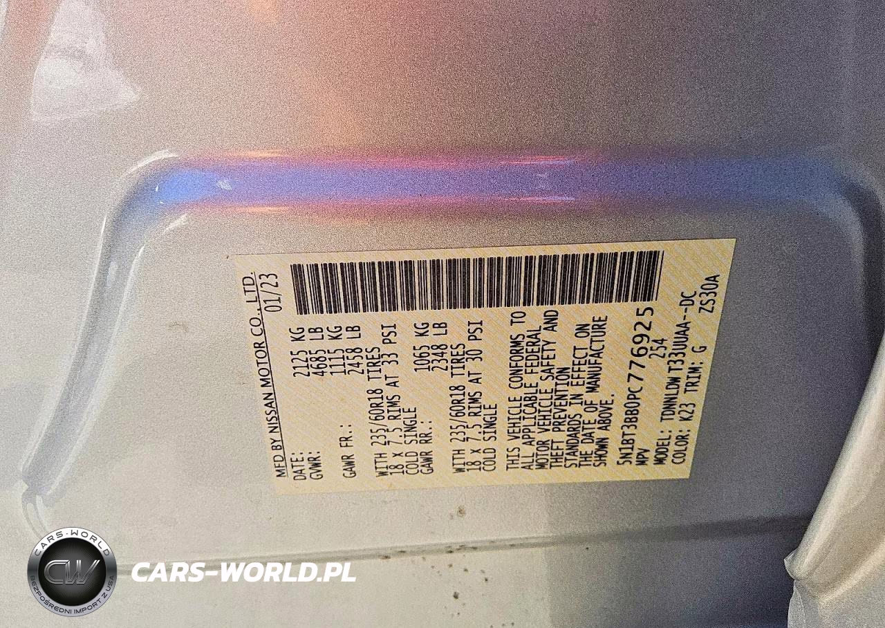 2023 Nissan Rogue Sv VIN:5N1BT3BB0PC776925 - 13