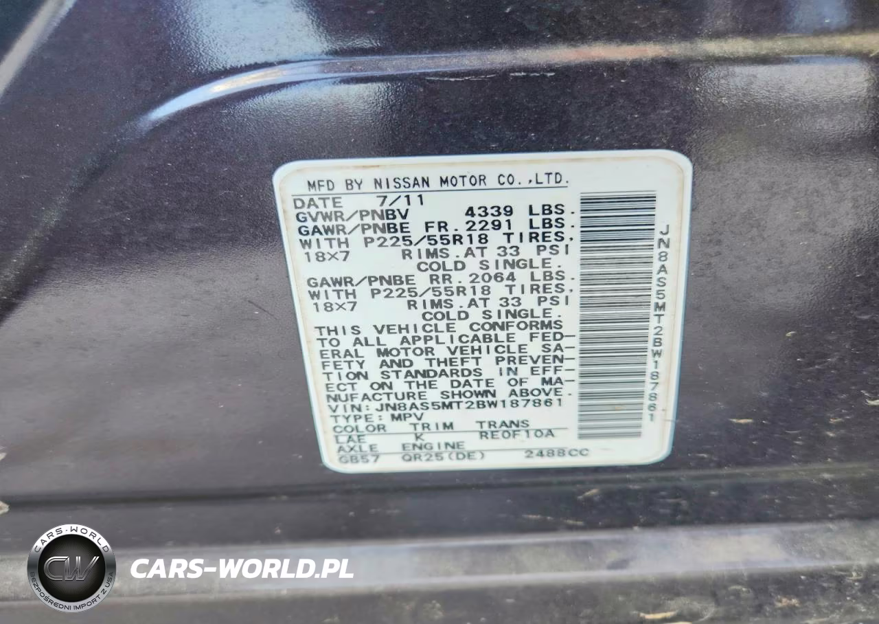 2011 Nissan Rogue S VIN:JN8AS5MT2BW187861 - 13