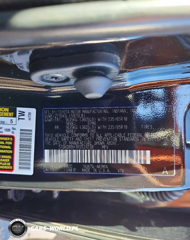 2024 Toyota Highlander Xle VIN:5TDKDRBH1RS531738 - 13