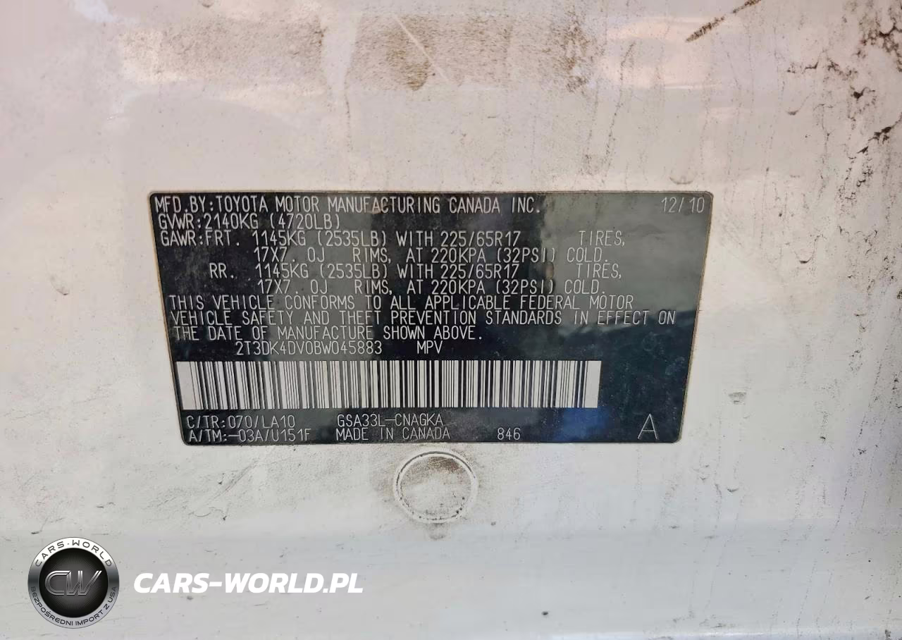 2011 Toyota Rav4 Limited VIN:2T3DK4DV0BW045883 - 13