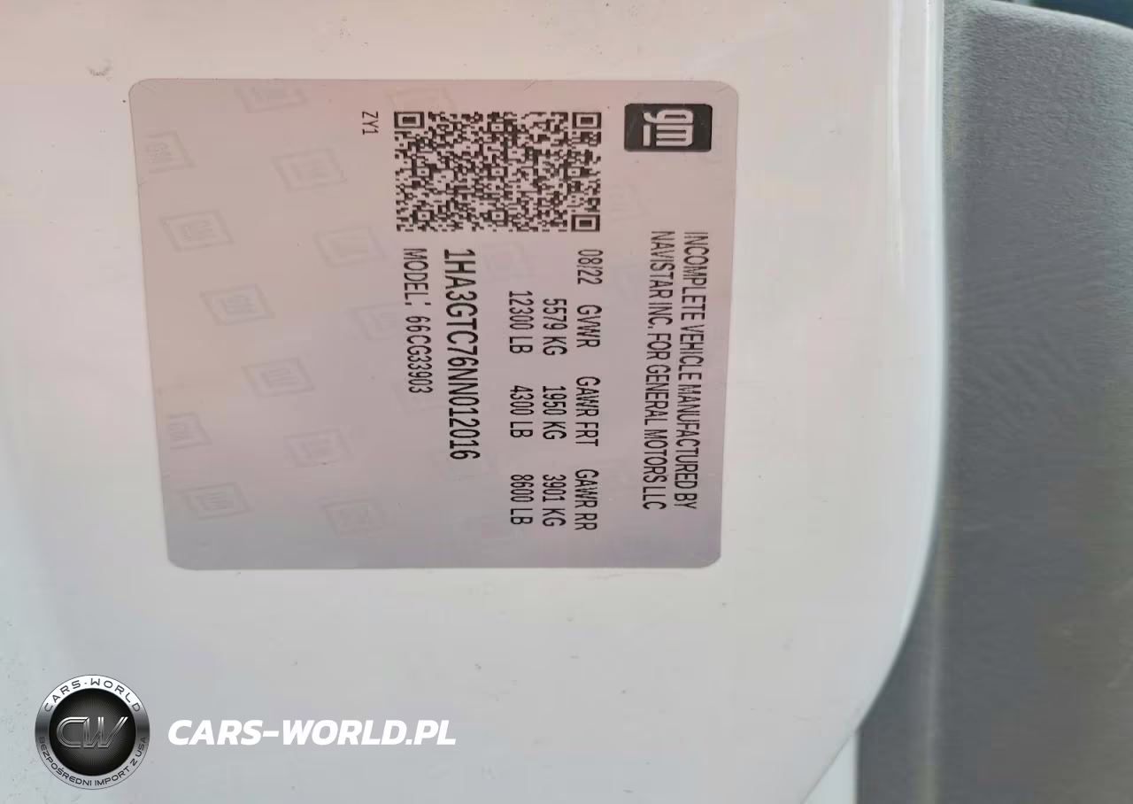 2022 Chevrolet Express G3500 Box Truck VIN:1HA3GTC76NN012016 - 12