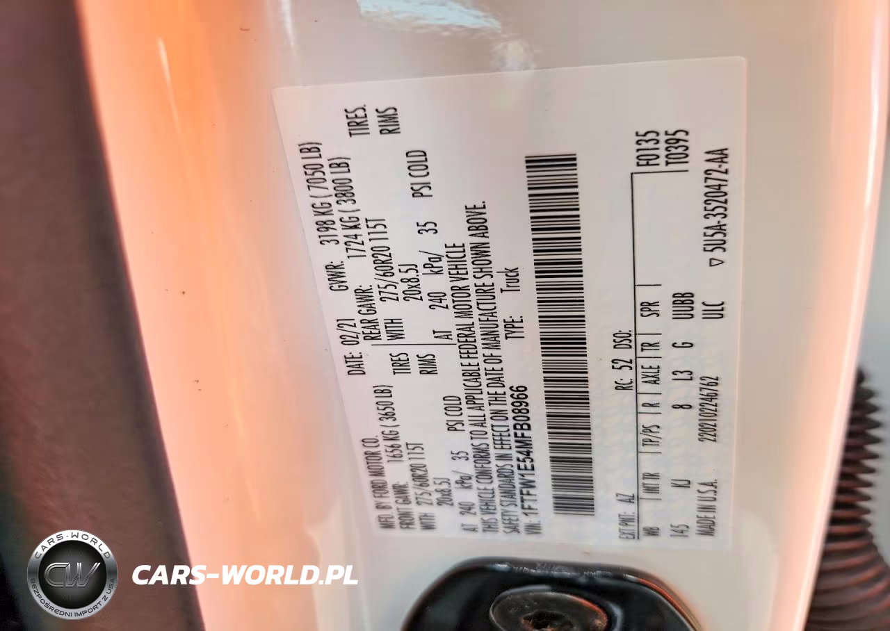 2021 Ford F150 Supercrew VIN:1FTFW1E54MFB08966 - 12
