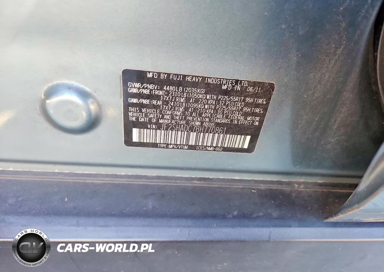 2011 Subaru Forester 2.5X Premium VIN:JF2SHADC7BH770861 - 12