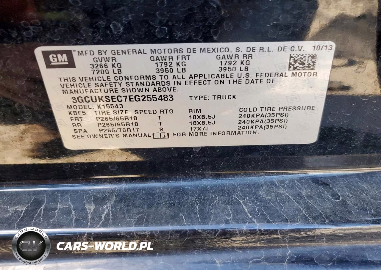 2014 Chevrolet Silverado K1500 Ltz VIN:3GCUKSEC7EG255483 - 13