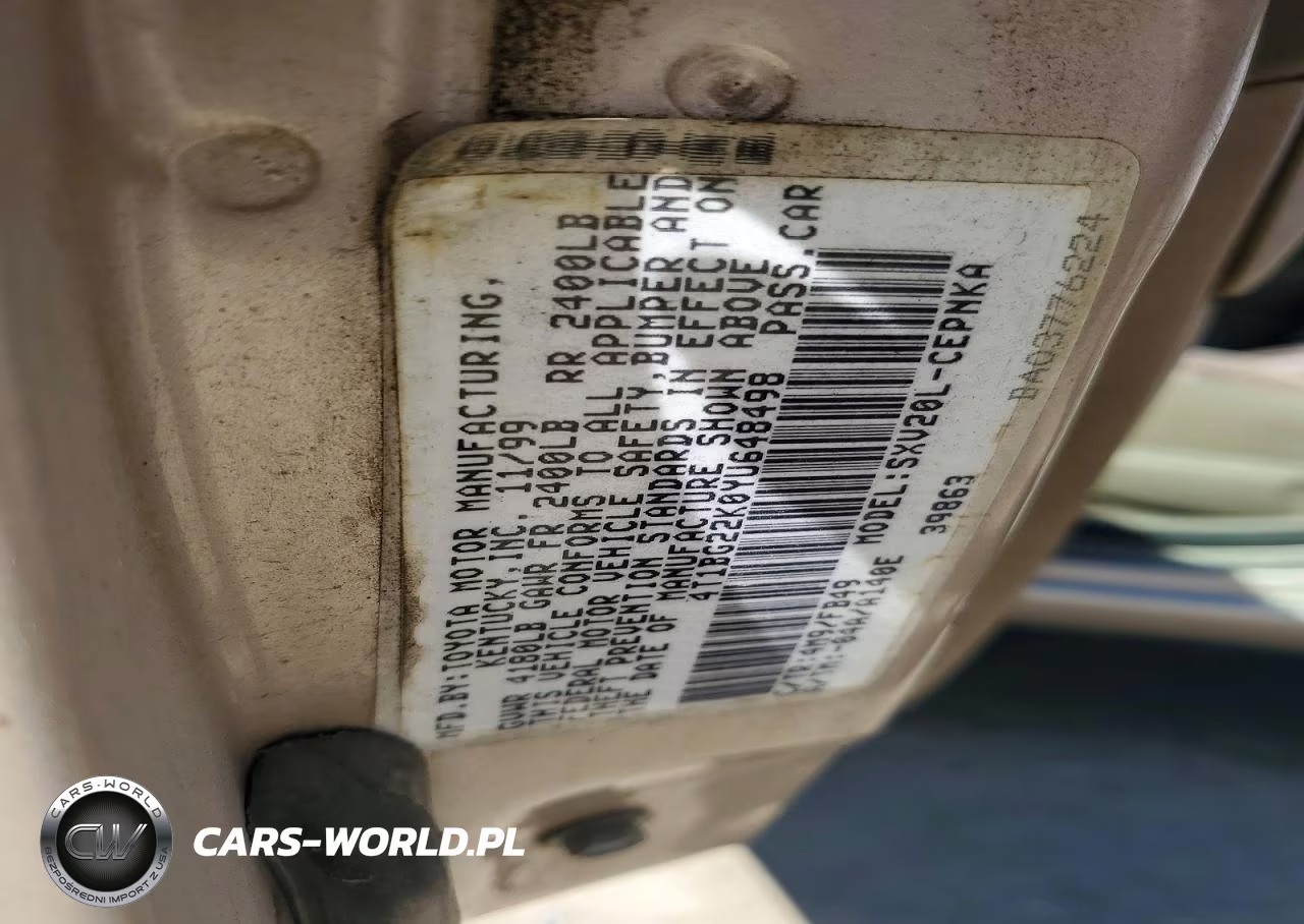 2000 Toyota Camry Le VIN:4T1BG22K0YU648498 - 12