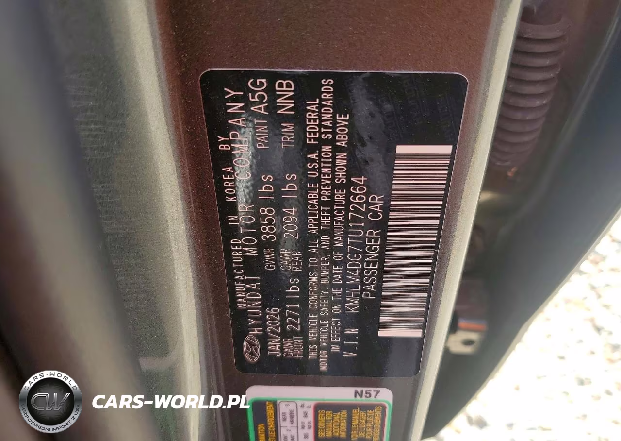 2026 Hyundai Elantra Sel Sport VIN:KMHLM4DG7TU172664 - 12