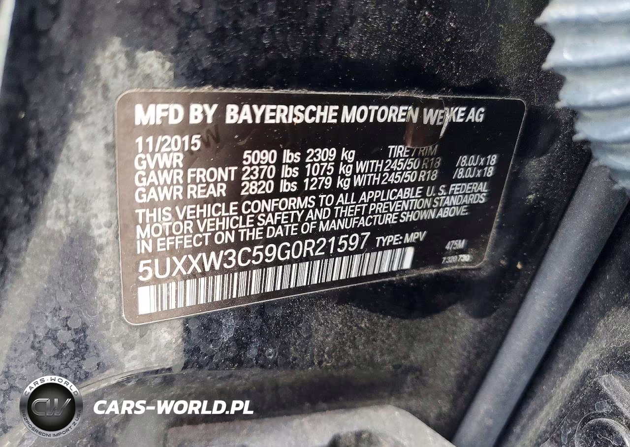 2016 BMW X4 xDrive28I VIN:5UXXW3C59G0R21597 - 13