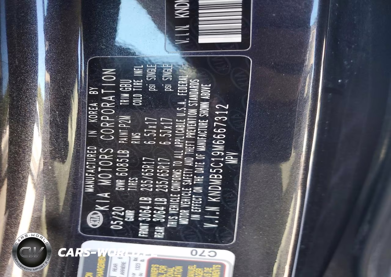 2021 Kia Sedona Lx VIN:KNDMB5C19M6667312 - 13