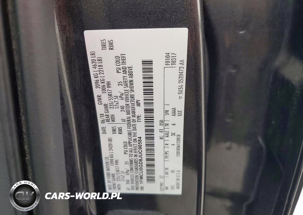 2018 Ford Escape Se VIN:1FMCU0GD8JUC90584 - 13